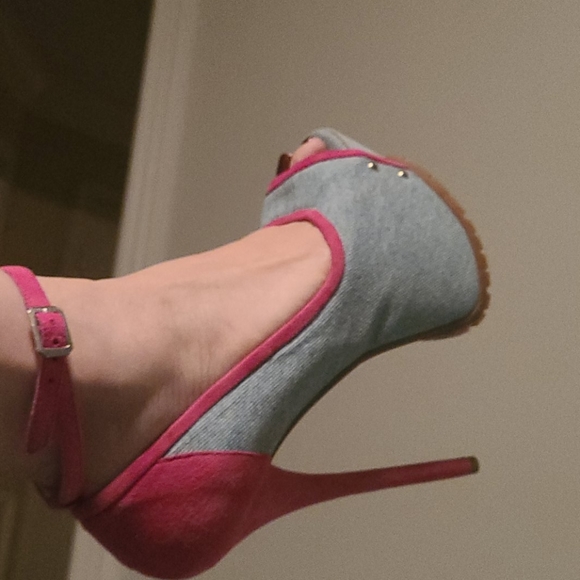 1969 vero cuoio denim suede pumps - Picture 6 of 6